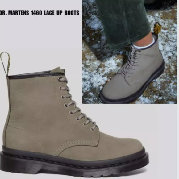 DR. MARTENS 1460 PASCAL MILLED NUBUCK LEATHER BOOTS MSRP$190 COMFY & TIMELESS main image 6